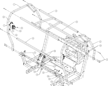 Seat Belt Diagram and Parts List for WT747EFI (37AM486M010)(2018) Cub Cadet Lawn Tractor Accessories